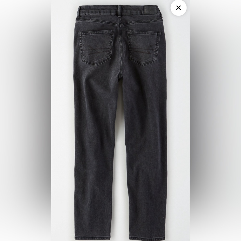 American Eagle Stretch Mom Jeans Washed Black - Picture 5 of 5